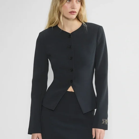 NWT Aritiza Wilfred Regal Blazer in Dark Night Navy - Picture 1 of 4